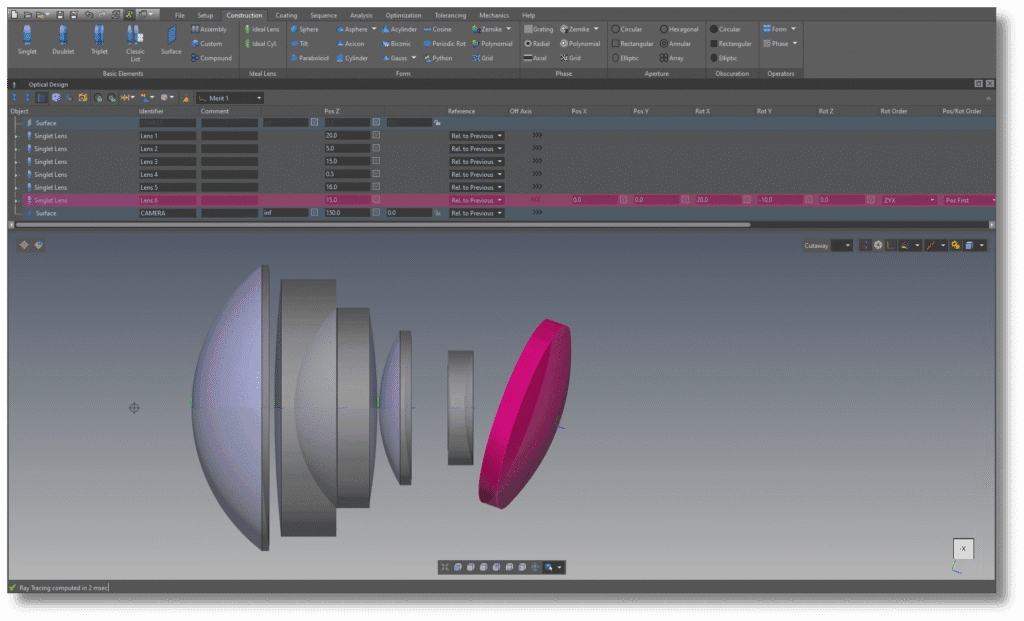 QUADOA® Optical CAD